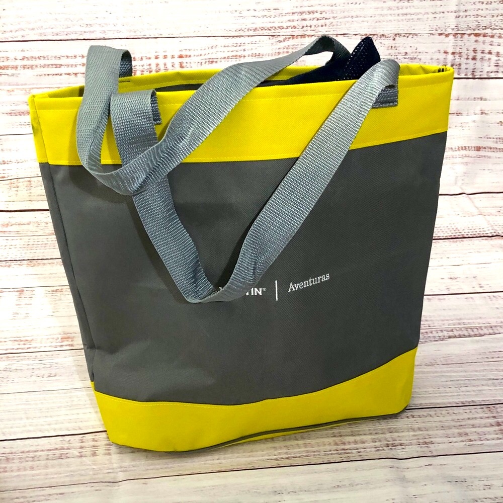 Westin Hotel Gray and Yellow Travel Tote Bag Large - Picture 2 of 10
